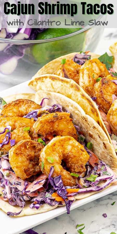 Cajun Shrimp Tacos With Slaw, Cajun Shrimp Tacos Recipes, Cajun Tequila Shrimp Lettuce Wraps, Shrimp Hush Puppies Recipe, Citrus Coleslaw, Shrimp Tacos With Slaw, Cajun Shrimp Tacos, Southwestern Dishes, Slaw For Shrimp Tacos