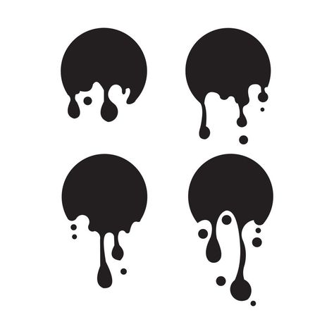 Dripping Illustration, Slime Illustration, Drip Illustration, Fluid Tattoo Design, Fluid Drawing, Drip Drawing, Fluid Logo, Drop Illustration, Slime Logo