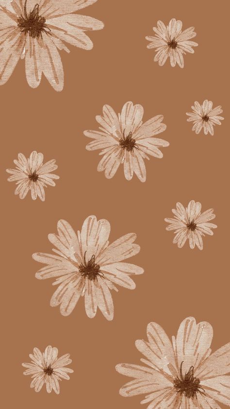 Boho Fall Iphone Wallpaper, Early Fall Iphone Wallpaper, Light Brown Phone Wallpaper, Fall Asthetic Wallpers Iphone Simple, Early Fall Wallpaper Iphone, Fall Flowers Background, Ipad Wallpaper Aesthetic Brown, Boho Fall Background, Brown Aesthetic Flower