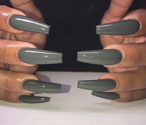 Grey Nails  Pinterest: Hair,Nails,And Style Grey Nails, Nails Tutorial, S Nails, Nails Pretty, Gray Nails, Pinterest Hair, Hair Nails, Unique Nails, Fire Nails