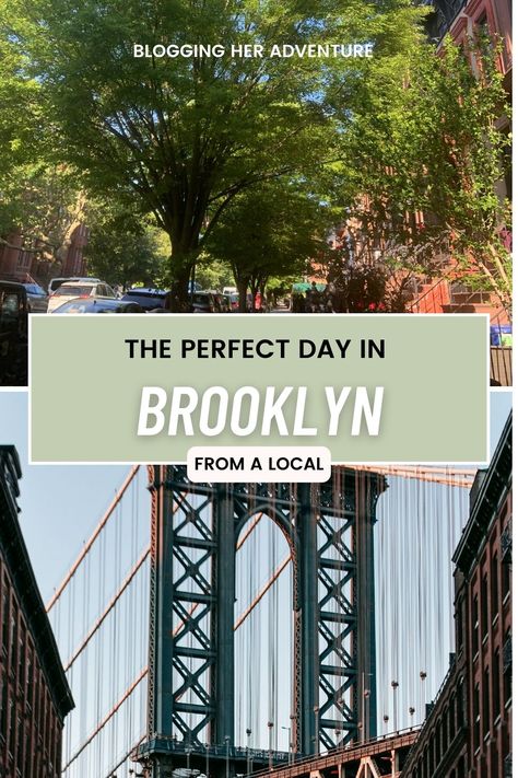 The Ultimate One-Day Itinerary in Brooklyn: From A Local - Blogging Her Adventure New York Trip Planning, Brooklyn Flea Market, Brooklyn Guide, New York Food, Nyc Travel, Visiting Nyc, New York City Travel, Brooklyn Nyc, The Perfect Day