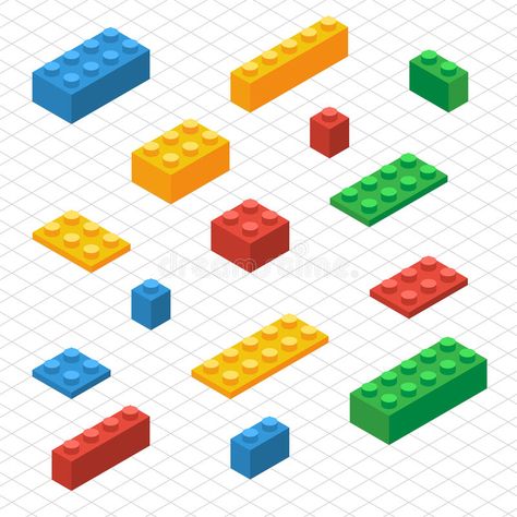 Do your self set of lego blocks in isometric view. DIY vector image , #Affiliate, #blocks, #isometric, #set, #lego, #vector #ad Lego Vector, Lego Blocks Printable, Lego Themed Party, Hand Drawn Arrows, Free Lego, Arrow Drawing, Lego Blocks, Lego Characters, Just Ink