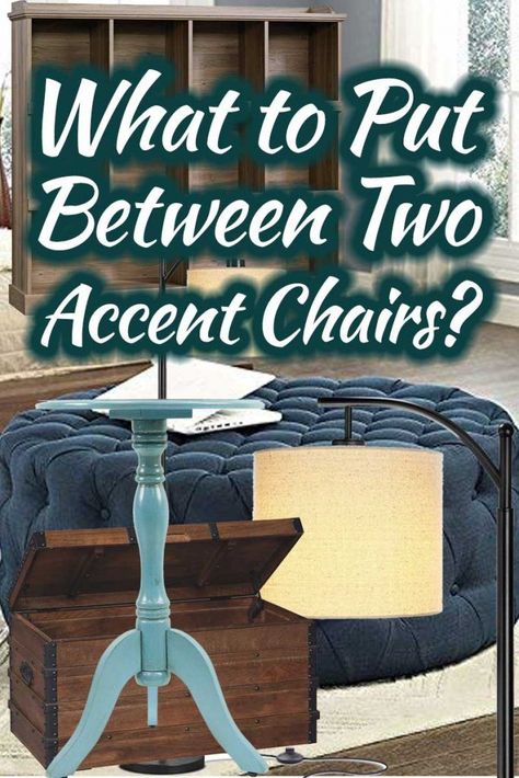 What To Put Between Two Accent Chairs? Article by HomeDecorBliss.com #HDB #HomeDecorBliss #homedecor #homedecorideas Table Between Chairs Living Room, Table Between 2 Chairs Living Room, Styling Accent Chairs, Small Table Between Two Chairs, Chair Side Table Ideas, How To Style Accent Chairs, Chair Next To Fireplace Ideas, 2 Chair Sitting Area Small Spaces, Accent Chairs With Table In Between