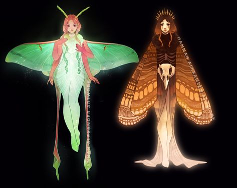 Female Luna Moth, Moth Wings Design, Luna Moth Drawing Reference, Hand Over The Lamp Moth, Luna Moth Humanoid, Moth Oc Female, Moths As Humans, Moth Fairy Character Design, Human Moth Oc