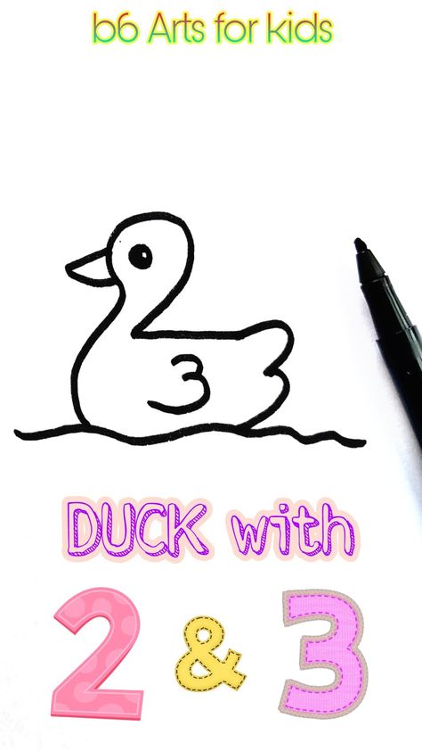 How To Draw A Duck Easy, Draw Duck Easy, How To Draw A Duck Step By Step, How To Draw Ducks, How To Draw Duck, Duck Easy Drawing, How To Draw A Duck, Drawing For Kids Easy Children, Duck Drawing For Kids