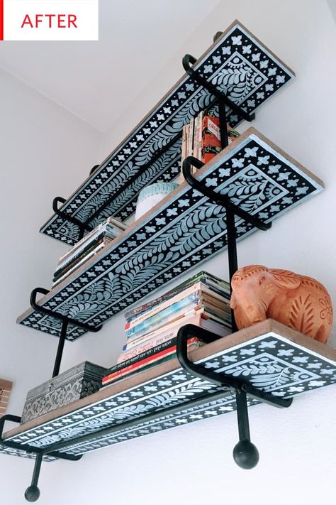 Industrial Pipe Shelving - DIY Paint Project | Apartment Therapy Diy Pipe Shelves, Diy Paint Projects, Room Storage Diy, Industrial Pipe Shelves, Interior Design Per La Casa, Laundry Room Storage, Room Storage, Storage Diy, Diy Shelves