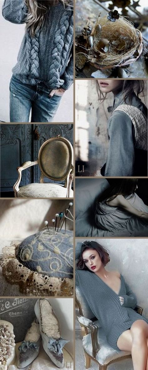 Color Moodboard, Blue Inspiration, Mood Colors, Color Collage, Grey Color Palette, Fashion Collage, Color Crush, Soft Summer, French Blue