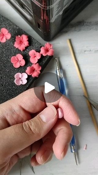 Breeze Bounty on Instagram: "Showing How to make flower petals with Clay 🌺  #crafts #handmade #art #diy #craft #crafting #love #creative #homedecor #smallbusiness #crafty #handcrafted #artist #gifts #handmadewithlove #design #etsy #diycrafts #giftideas #papercrafts #artsandcrafts #instagood #gift #arts #artwork #homemade #crochet #scrapbooking #cricut #craftersofinstagram  🔖Dm for credit or remove" Clay Lotus Flower Tutorial, Easy Flower Painting, How To Make Clay, Artist Gifts, Clay Flowers, Crafts Handmade, Little Flowers, Dry Clay, Flower Petals