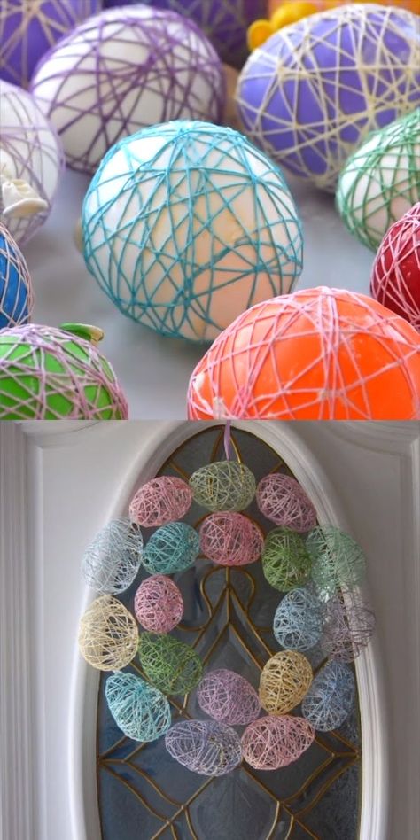 Påskeaktiviteter For Barn, Easter Crafts To Sell, Egg Wreath, Easter Wreath Diy, Easter Egg Wreath, Easter Craft Decorations, Crafts Easter, Easy Easter Crafts, Easter Bunny Crafts