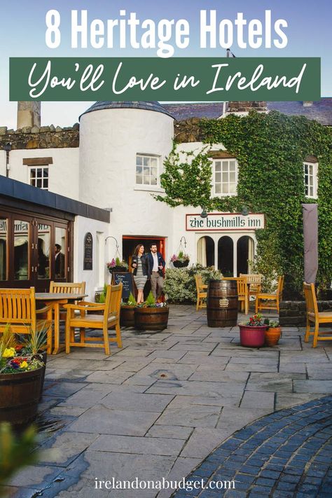 tables and chairs outside a building Best Hotels In Ireland, Hotels In Dublin Ireland, Traveling Ireland, Athlone Ireland, Howth Ireland, Castle Hotels In Ireland, Beautiful Properties, Backpacking Ireland, Killarney Ireland