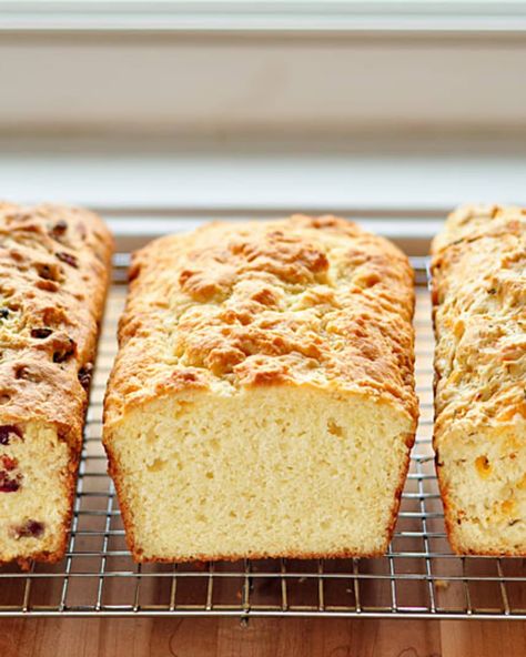 How to Make Buttermilk Quick Bread: With 10 Different Variations | Kitchn Buttermilk Quick Bread, Buttermilk Bread, Savory Breads, How To Make Buttermilk, Flour Alternatives, Buttermilk Recipes, Loaf Recipes, Soda Bread, Dried Cherries