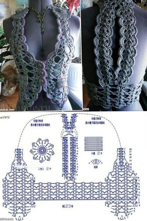 Steampunk Crochet, Bolero Haken, Crochet Gilet, Crochet Bolero Pattern, شال كروشيه, Mode Crochet, Crochet Bolero, Crochet Design Pattern, Crochet Fashion Patterns