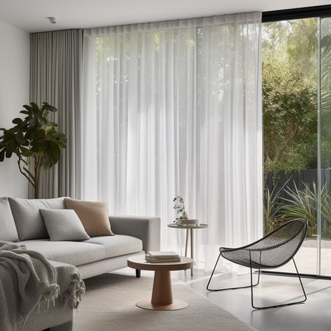 Living Room With Sheer Curtains, Linen Curtains With Sheers, Sheer Linen Curtains Bedroom, Living Room Sheer Curtain Ideas, Linen Curtains Living Room Modern, Curtain And Sheer Together, Sheer Curtains With Blackout Curtains, Sheer Curtains Living Room Modern, Curtains Living Room Sheer