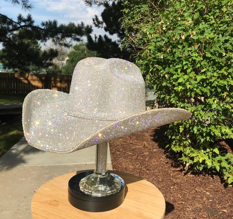 White Rhinestone Cowboy Hat, Rhinestone Cowboy Hats, Badazzel Cowboy Hat, Silver Cowgirl Hat, Bedazzled Cowgirl Hat, Bedazzled Cowboy Hat, Sparkly Cowgirl Hat, Sparkly Cowboy Hat, Sequin Cowboy Hat