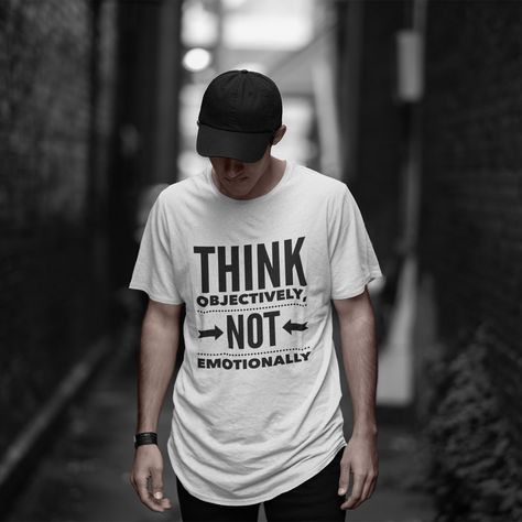 Think Objectively #tshirt #shirt #thinking #vibes #gym #PositiveVibes #workout #yoga #inspiration #InspirationalShirts Raise A Hallelujah, Workout Vibes, Bleach Alternative, Inspiration Workout, Church Shirt, Christian T Shirt, Faith Shirt, White Hand, Gym Yoga