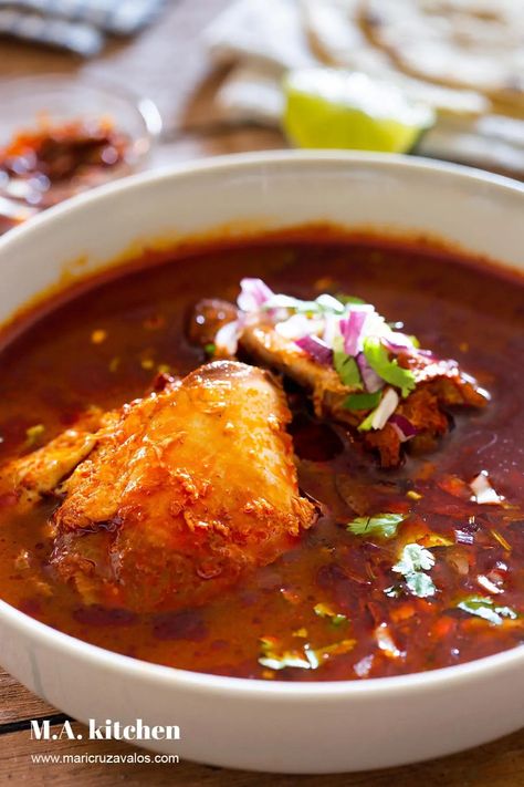 Chicken Birria + Tacos (birria de pollo) - Maricruz Avalos Kitchen Blog Pollo Recipe, Dried Chili Peppers, Chicken Apple Sausage, Apple Sausage, Poached Chicken, Stove Top Recipes, Tacos Beef, Marinated Chicken, Mexican Dishes