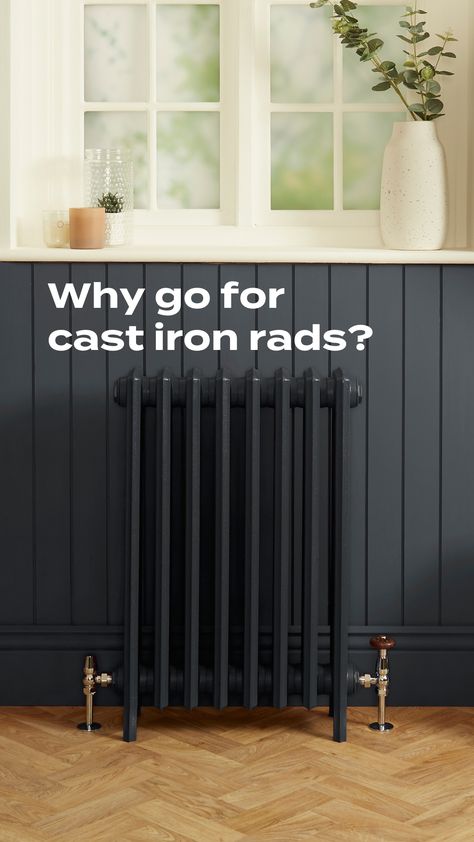 With a wave of fresh cast iron radiators now sweeping the home heating landscape, do the new kids on the block stand up to the old, battle-hardened antique cast iron rad warriors of yesteryear? In this blog, we’ll explore all the merits and potential drawbacks presented by modern cast iron radiators, and discuss the elements that can prove more or less favourable in comparison with retro designs. Cast Iron Radiator Under Window, Cast Iron Radiators Living Room, Tall Radiator, Modern Radiators, Radiators Living Room, Tall Radiators, Cast Iron Radiator, Iron Radiator, Iron Water