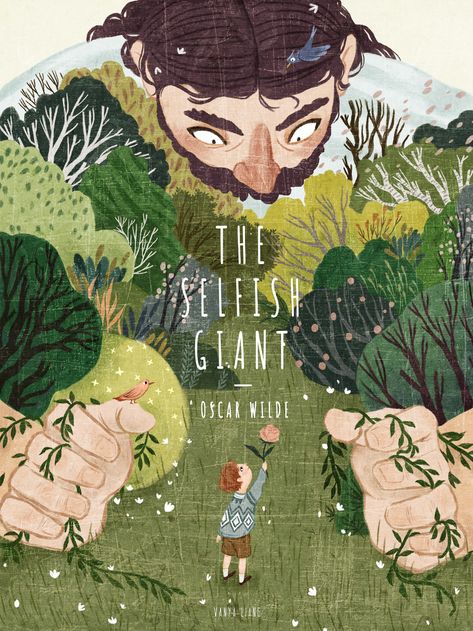 The Selfish Giant on Behance The Selfish Giant, Childrens Book Cover, Mises En Page Design Graphique, Book Illustration Design, Story Books Illustrations, 동화 삽화, Buch Design, Posca Art, Book Cover Illustration