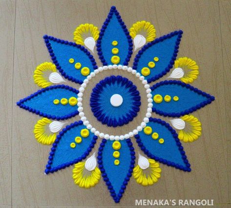 Gummam Designs, Color Rangoli, Simple Flower Rangoli, Easy Muggulu, Easy Rangoli Designs Videos, Very Easy Rangoli Designs, Rangoli Designs Photos, Rangoli Designs Simple Diwali, Easy Rangoli Designs Diwali