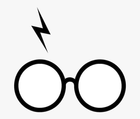 Harry Potter Glasses And Scar, Harry Potter Scar, Harry Potter Glasses, Harry Potter, Embroidery, White, Black