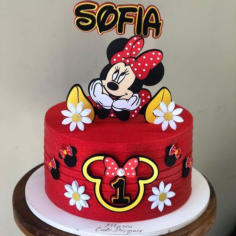 Aniversário de sophia 4 anos Knight Birthday Party, Minnie Mouse Birthday Cakes, Bolo Minnie, Dinosaur Themed Birthday Party, Minnie Mouse Birthday Party, Minnie Mouse Birthday, Baby Cake, Cake Designs, Birthday Party Themes