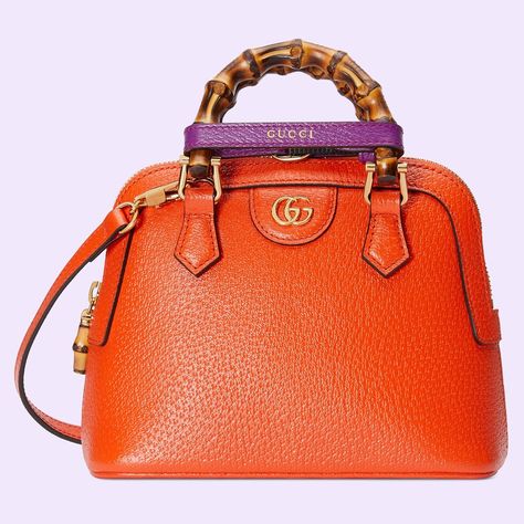 Shop the Gucci Diana mini tote bag in orange at GUCCI.COM. Enjoy Free Shipping and Complimentary Gift Wrapping. Gucci Orange, Gucci Diana, Gucci Mini, Bags Gucci, Gucci Shoulder Bag, Mini Tote Bag, Bamboo Handles, Orange Bag, Orange Leather