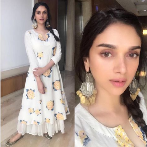 aditi-rao-hydari Vacation Outfits Indian, Gown Simple, Wedding Gown Simple, Aditi Rao, Outfits Indian, Karisma Kapoor, Boho Beautiful, Casual Indian Fashion, Salwar Kamiz