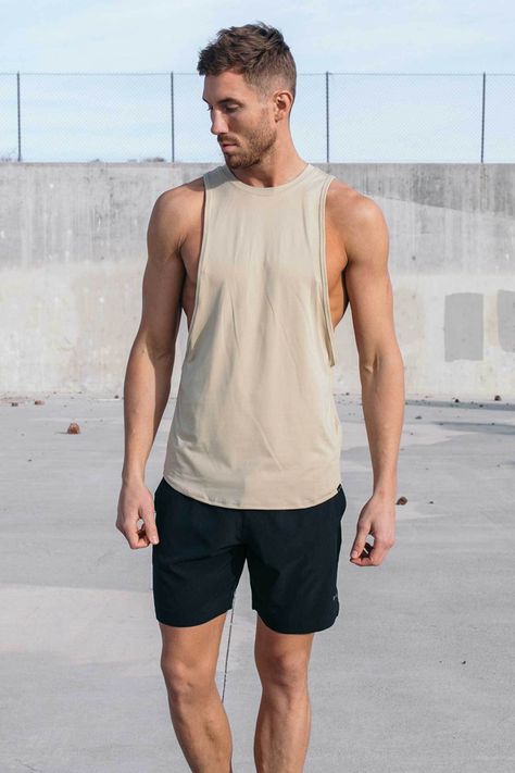 Shoji Aesthetic, Mens Tank Top Outfits, Men Tank Top Outfit, Tank Top Outfits Men, Frugal Male Fashion, Outfits Europe, Vacation Outfits Men, Tight Tank Top, Aesthetic Fit