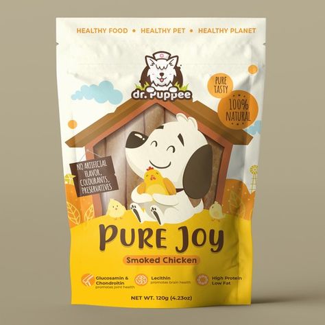 Dog Packaging, Dog Treat Packaging, Logo Design Graphics, Pet Food Packaging, Dog Medicine, Natural Dog Chews, Medicine Packaging, Food Logo Design, Dog Nutrition