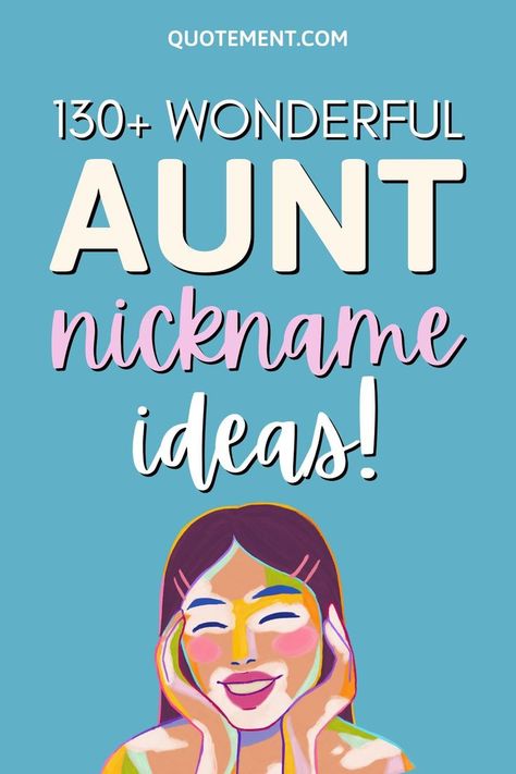 Contact Names For Niece, Cute Nicknames For Aunts, Nicknames For Aunts Ideas, Contact Names For Godmother, Names For Aunts To Be Called, Cute Aunt Names, Aunt Names To Be Called, Niece And Aunt Aesthetic, Aunt Nicknames