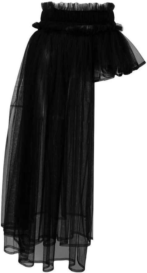 #affiliatead -- Comme Des Garçons Noir Kei Ninomiya asymmetric pleated tulle overlay skirt -- #chic only #glamour always Asymmetrical Fashion, Tulle Overlay Skirt, Moda Kpop, Milk Snake, Noir Kei Ninomiya, Kei Ninomiya, Pleated Tulle, Cute Skirt Outfits, Overlay Skirt