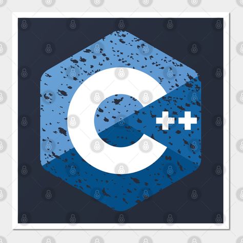 programming C++ vintage logo, gift for programmer. -- Choose from our vast selection of art prints and posters to match with your desired size to make the perfect print or poster. Pick your favorite: Movies, TV Shows, Art, and so much more! Available in mini, small, medium, large, and extra-large depending on the design. For men, women, and children. Perfect for decoration. Programmer Logo, Programming Logo, Gifts For Programmers, C Programming, Logo Wall, Logo Vintage, C Logo, Vintage Logo, Vintage Posters