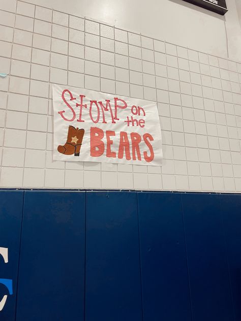 Western Pep Rally Decorations, Western Themed Football Posters, Cowboy Theme Football Game Poster, Western Theme Football Poster, Cheer Posters For Cheerleaders, Country Theme Football Game Signs, Western Football Posters, Camo Pep Rally, White Out Posters Football