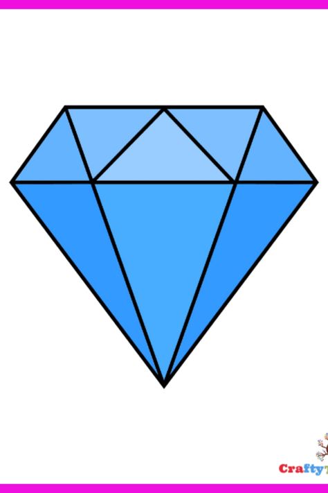 Diamond Drawing Tutorial, Draw A Diamond, Diamond Illustration, Apple Illustration, Gem Drawing, Draw Tutorial, Diamonds Direct, Drawing Lesson, Diamond Drawing