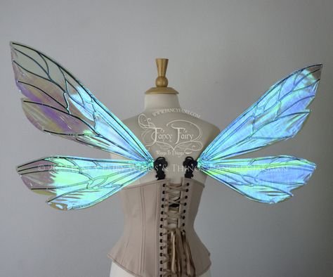 Fairy Wings and Flapping Mechanisms Sale Saturday Nov. 5 at 12pm PDT — Fancy Fairy Wings & Things Iridescent Fairy Wings, Butterfly Wings Costume, Iridescent Fairy, Elf Wings, Diy Fairy Wings, Fairy Wings Costume, Black Veins, Diy Wings, Costume Wings