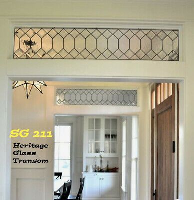 Leaded Glass Transom, Glass Transom, Antique Stained Glass Windows, Hang 10, Sale Windows, Antique Stain, Transom Windows, Front Entrances, Window Door