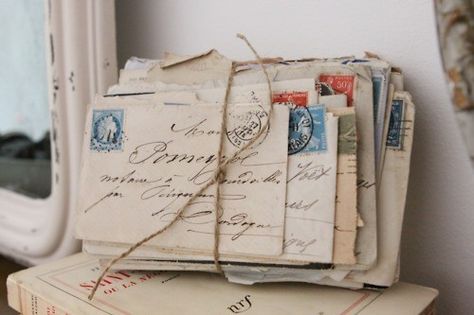 Letters. I wish I lived back when writing letters was the main means of communication. #oldfashioned Old Letters, You've Got Mail, Secrets Of The Universe, Handwritten Letters, Lost Art, Vintage Lettering, Old Love, Snail Mail, Mail Art