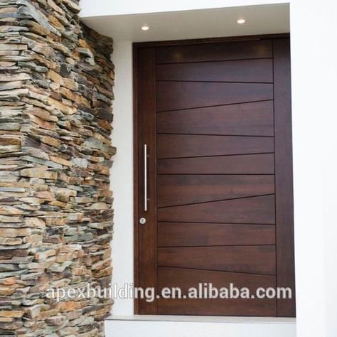 mahogany solid wood door entrance door, View mahogany solid wood door, Apex… Deur Makeover, Wooden Door Entrance, House Main Door, Trendy Door, Modern Exterior Doors, House Main Door Design, Main Entrance Door Design, Wooden Front Door Design, Bedroom Door Design