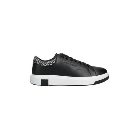 Black Lace-Up Sneakers For Men. Brand: Armani Exchange. Gender: Men. Type: Sneakers. Season: Fall/Winter. Color: Black. Fastening: Laces. (Cm): 3. Composition: 100% Polyester. Armani Exchange Shoes, All Black Shoes, Armani Exchange Men, Sporty Sneakers, Socks Sneakers, Sole Sneakers, Winter Color, Sneakers For Men, Chunky Sneakers