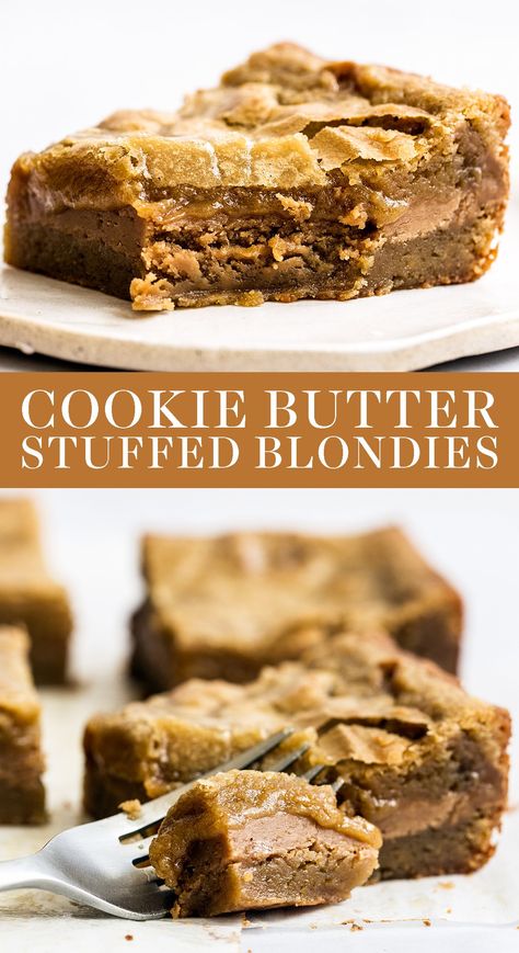 Speculoos Cookie Butter, Biscoff Recipes, Cookie Dough Cake, Biscoff Cookie Butter, Delicious Sweets, Homemade Dessert, Cookie Butter, Butter Cookies Recipe, Bar Recipes