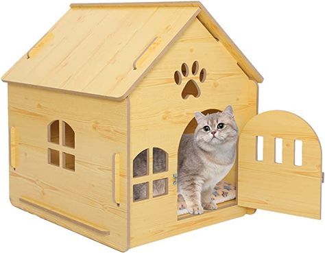 Dog Cave Bed, Cat House Indoor, Dog Cave, Wooden Cat House, Indoor Dog House, Cat Houses Indoor, Cave Bed, Bed Wooden, Cat Cages