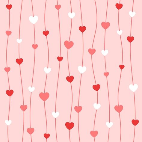 Corazón y línea de fondo sin patrón Vect... | Premium Vector #Freepik #vector #textura-corazones #fondo-corazones #corazon-rosado #corazon-rosa Summer Pattern Background, Heart Seamless Pattern, Valentines Patterns Wallpaper, Hearts Background Wallpapers, Valentine’s Day Background, Heart Background Images, Diy Pattern Paper, Pattern Paper Scrapbook, Heart Patterns Printable