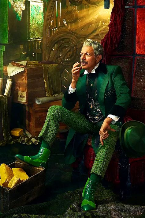 Jeff Goldblum as the Wizard in Wicked | Vanity Fair | March 21, 2024 | 📷 Sophy Holland Glinda And Elphaba, Musical Theatre Songs, Wicked Costumes, Elphaba And Glinda, Wizard Costume, Jeff Goldblum, Wicked Musical, Wicked Witch Of The West, Kristin Chenoweth