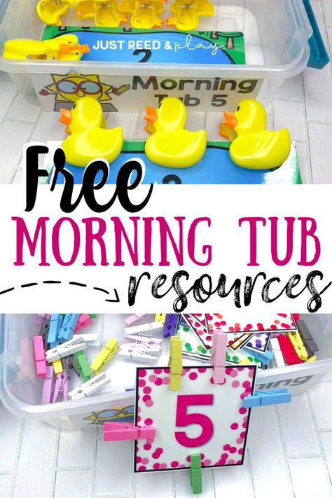 Replace your morning worksheets with morning tubs in preschool and kindergarten. This preschool teacher shows how she organizes and creates hands on morning bins that engage her students and provide fine motor practice. Prek Morning Tubs Free, Preschool Center Management Ideas, Morning Bins Preschool Free, Morning Buckets Preschool, Morning Table Activities Preschool, Pre K Morning Tubs, Morning Tub Ideas, Morning Work Preschool, Morning Worksheets