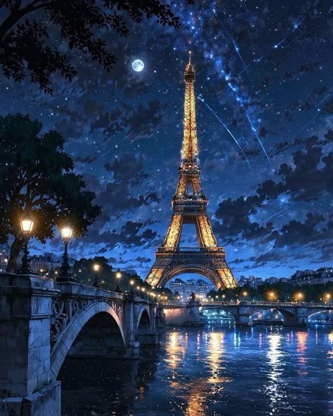 Travel | Vacations | Nature (@travelactions1) on Threads Paris Night View, Paris Aesthetic Night, Desktop Wallpapers Tumblr, Romantic View, 21 Diner, Amazing Wallpaper, Glittery Wallpaper, Paris Wallpaper, Dreamy Artwork