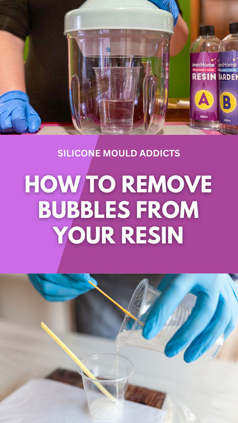 How to Easily Remove Bubbles from Resin Resin Bubble, Pop Bubble, Party Projects, Resin Casting, Resin Diy, Resin Crafts, Resin Art, Epoxy Resin, Diy Sewing