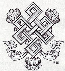 Tibetan Tattoo, Tibetan Symbols, Feng Shui Symbols, Buddhist Tattoo, Endless Knot, Knot Tattoo, Buddhist Symbols, Indian Tattoo, Art Asiatique