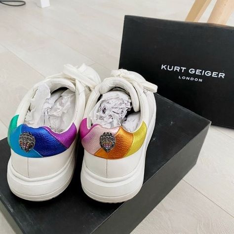 Kurt Geiger Sneakers Outfit, Kurt Geiger Shoes Outfit, Kurt Shoes, Tenis Kurt Geiger, Bolsas Kurt Geiger, Kurt Geiger Sneakers, Kurt Geiger Bag, Kurt Geiger Shoes, Rainbow Sneakers