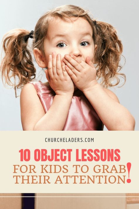 These 10 Bible object lessons for kids keep them fully engaged and hanging on every word! Try them out today! #objectlessons #kidmin #Sundayschool #Biblelessons #bibleobjectlessons #bibleobjectlessonsforkids #bibleobjectlessonsforteens #youthministry #childrensministry #scienceexperiments Preschool Object Lessons Bible, Children's Moments For Church, Object Bible Lessons For Kids, Childrens Bible Story Lessons, Church Object Lessons For Kids, Bible Lessons For Kindergarteners, Children’s Sermon Object Lessons, Back To School Object Lessons For Church, Kids Bible Lessons Teaching