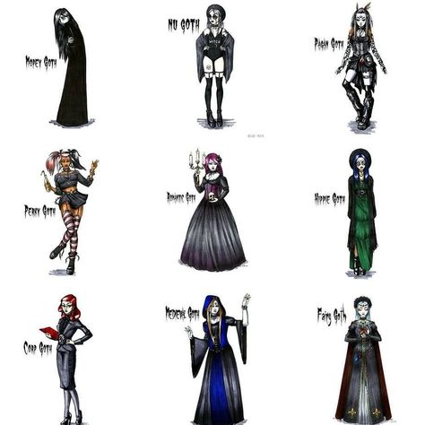 ROGUE + WOLF on Instagram: “Hehe, we're somewhere between Nu Goth and Hippie Goth! 😍💕 Which one are you? 🖤 Tag your goth besties - - - - @hellga_protiv #rogueandwolf,…” Hippy Goth Outfits, Goth Types, Hippie Goth Outfits, Fairy Style Fashion, Dark Lifestyle, Fashion Subcultures, Types Of Goth, Draw Better